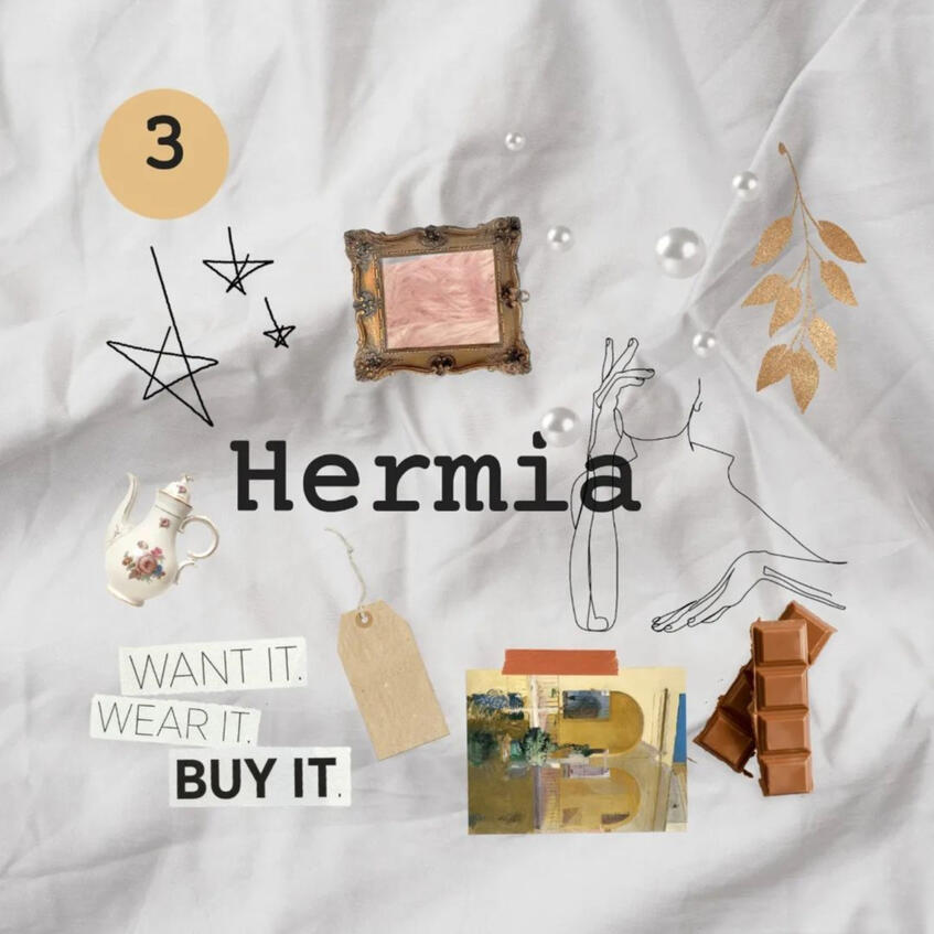 Hermia is materialistic, brash, and knew Gordon. Is she happy or sad that he's gone?