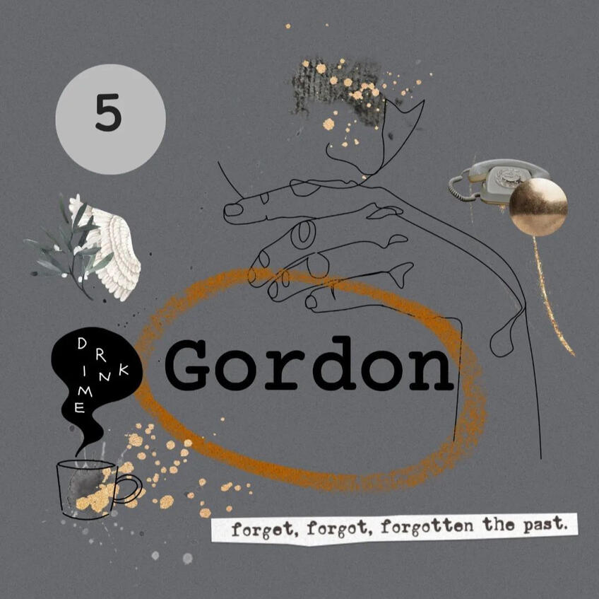 Gordon is our &#39;dead man&#39; - incorporates elements from script and story into the frame while generating interest.
