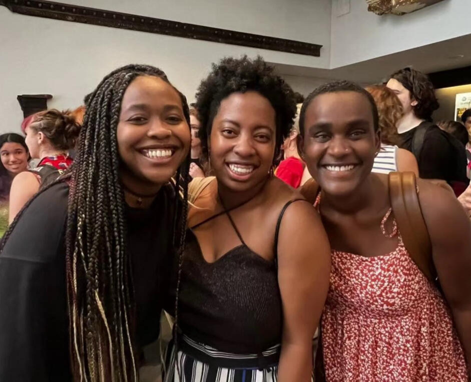 If there&#39;s one thing I&#39;m gonna do it&#39;s HYPE. BLACK. WOMEN. Pictured: Kayla Sessoms, Me, Rebekah Brunson.